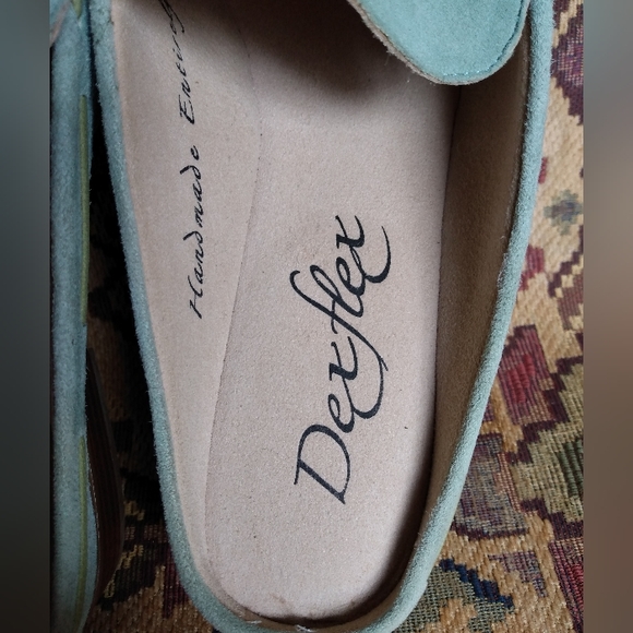 Dexter Handmade Kid Suede Moccasin Style Mules - Picture 6 of 8